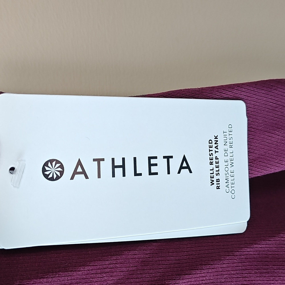 NWT Athleta Well Rested Rib Sleep Tank - Picture 3 of 4